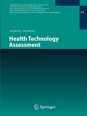 cover image of Health Technology Assessment